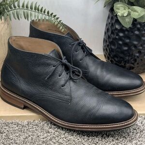 Cole Hann Barron Waterproof Mens Size 10M*** Black Leather Chukka Boots